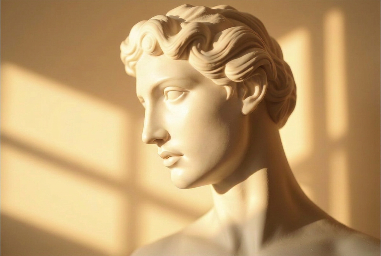 Détail sculpture profil